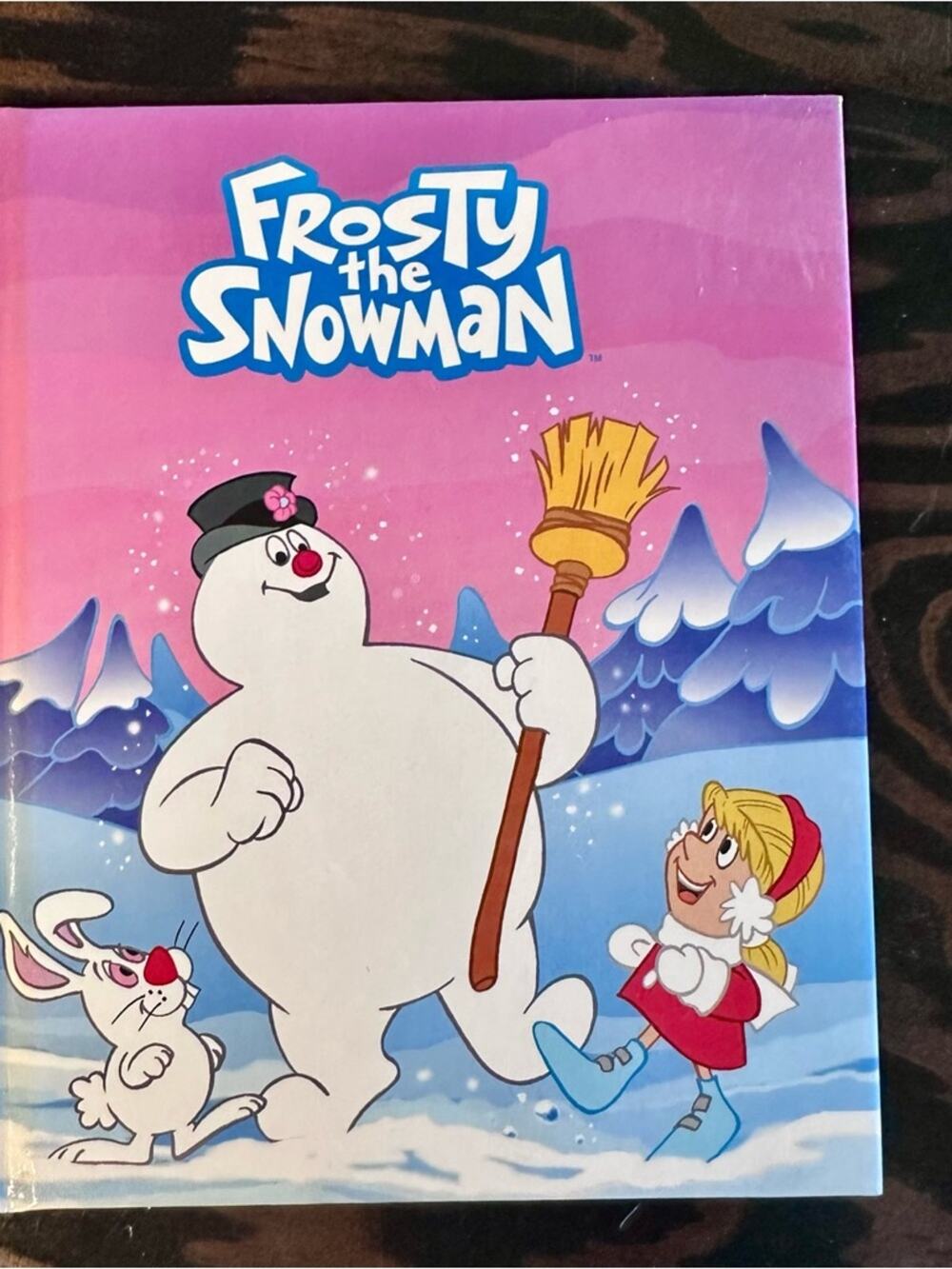 Frosty the Snowman Hardcover Book - White & Pink Cover